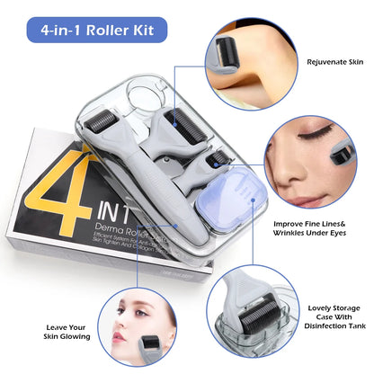 Kit de rouleau Derma à micro-aiguilles 4/5/6 en 1