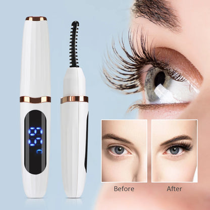 Professional, portable, natural electric eyelash curler