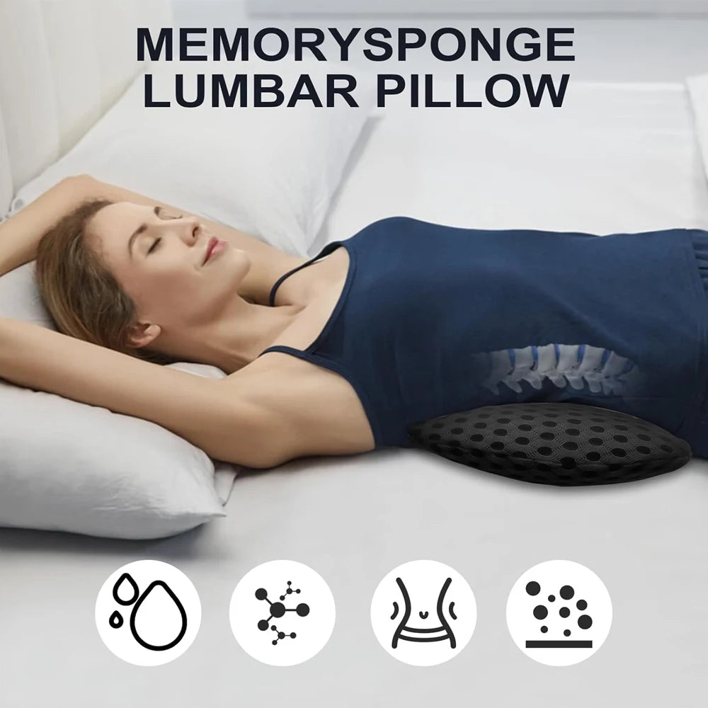 Ergonomic Foam Lumbar Support Pillow