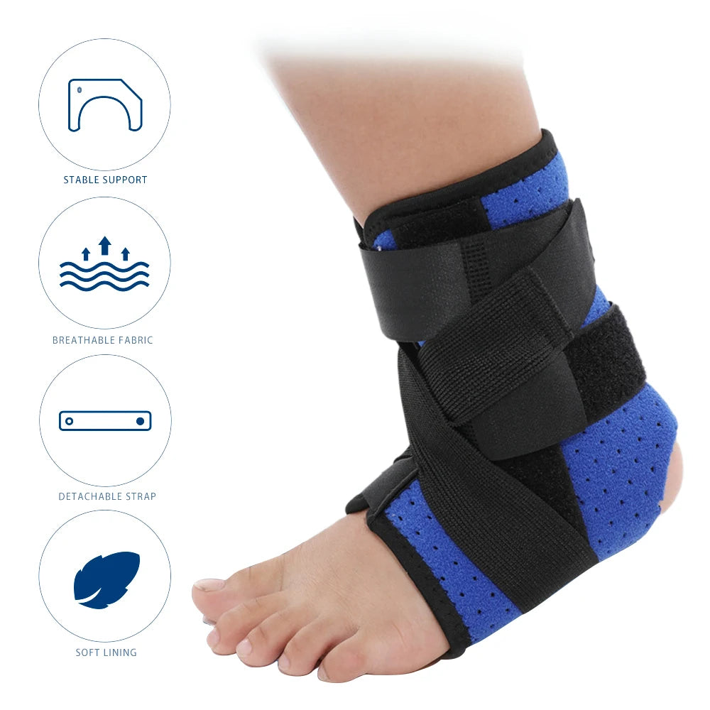 GENGGAO 1 Piece Kids Compression Ankle Brace Stabilizer