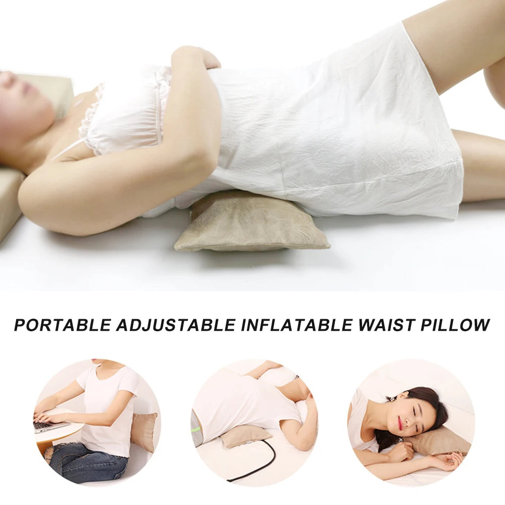 Inflatable Lumbar Support Pillow