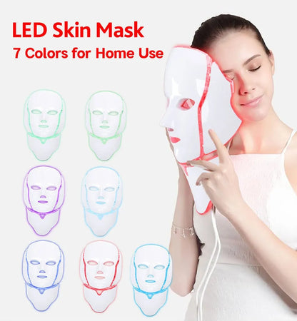 Masque facial de thérapie par la lumière rouge LED