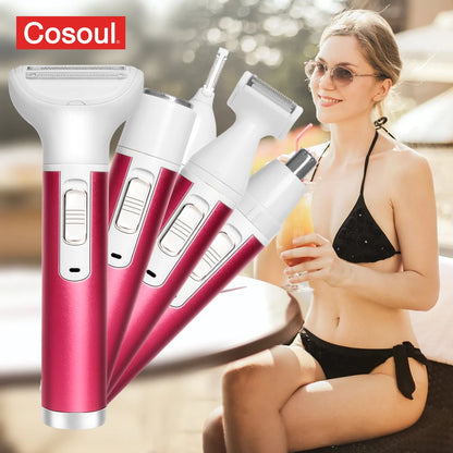 COSOUL – 5-in-1-Körper-Epilierer, Achselhaar-Bikini