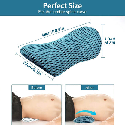 Ergonomic Foam Lumbar Support Pillow