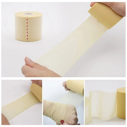 Self-adhesive cotton foam film