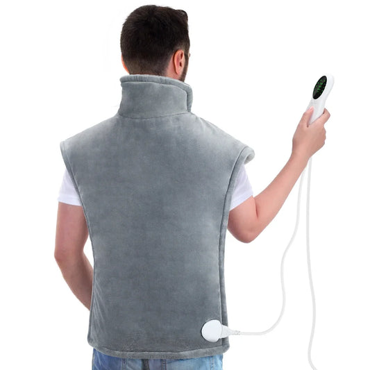 Electric heating pad for neck and shoulders