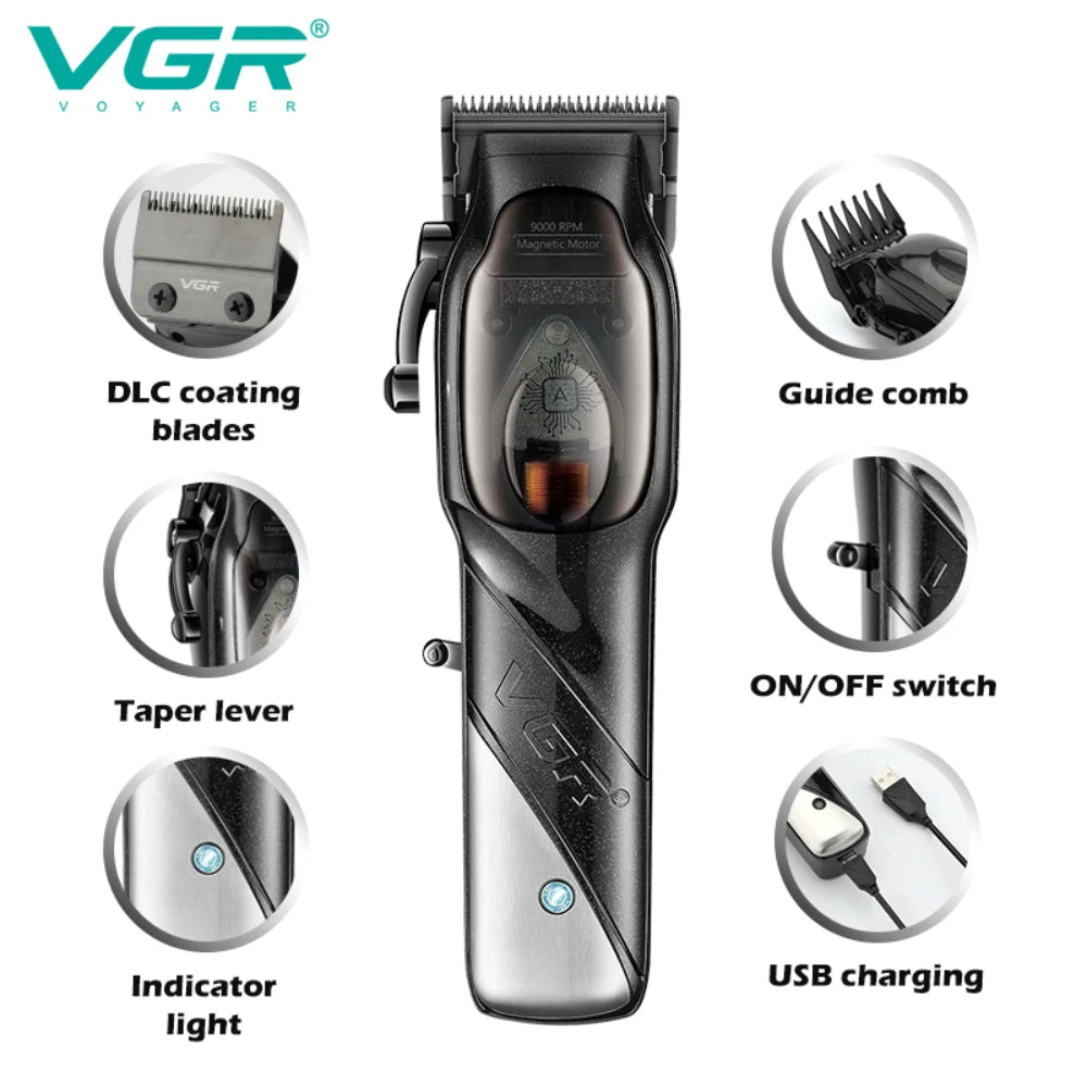 VGR - Professional Hair Clipper for Men V-002