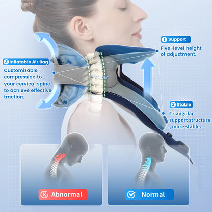 VELPEAU- Inflatable Neck Traction Device