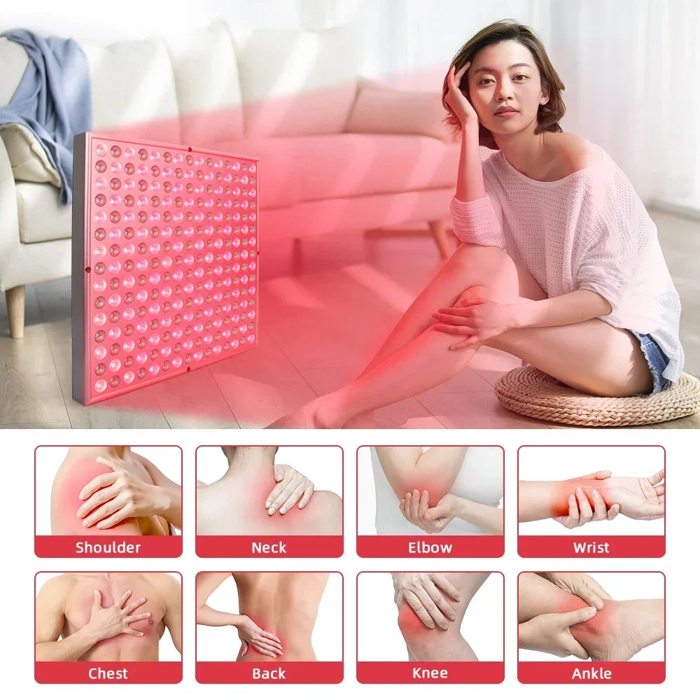 Red light therapy lamp