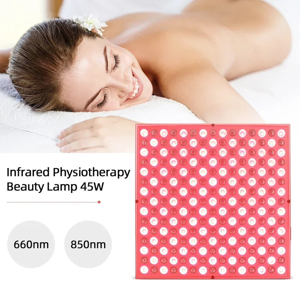 Red light therapy lamp