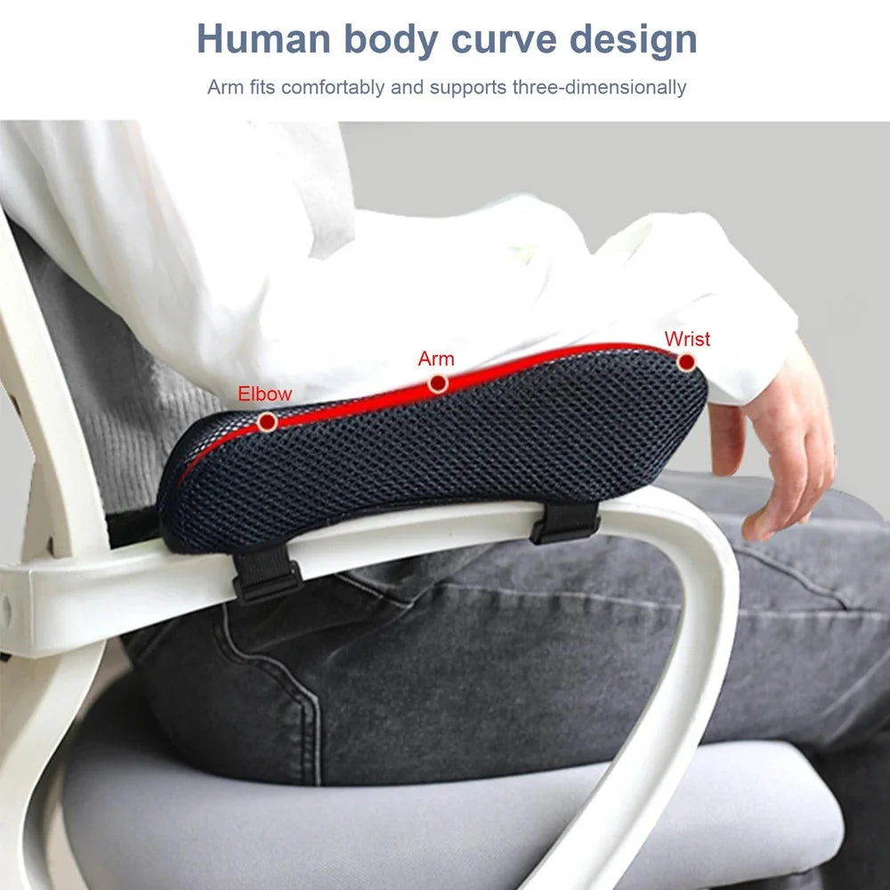 Ergonomic armrest pads