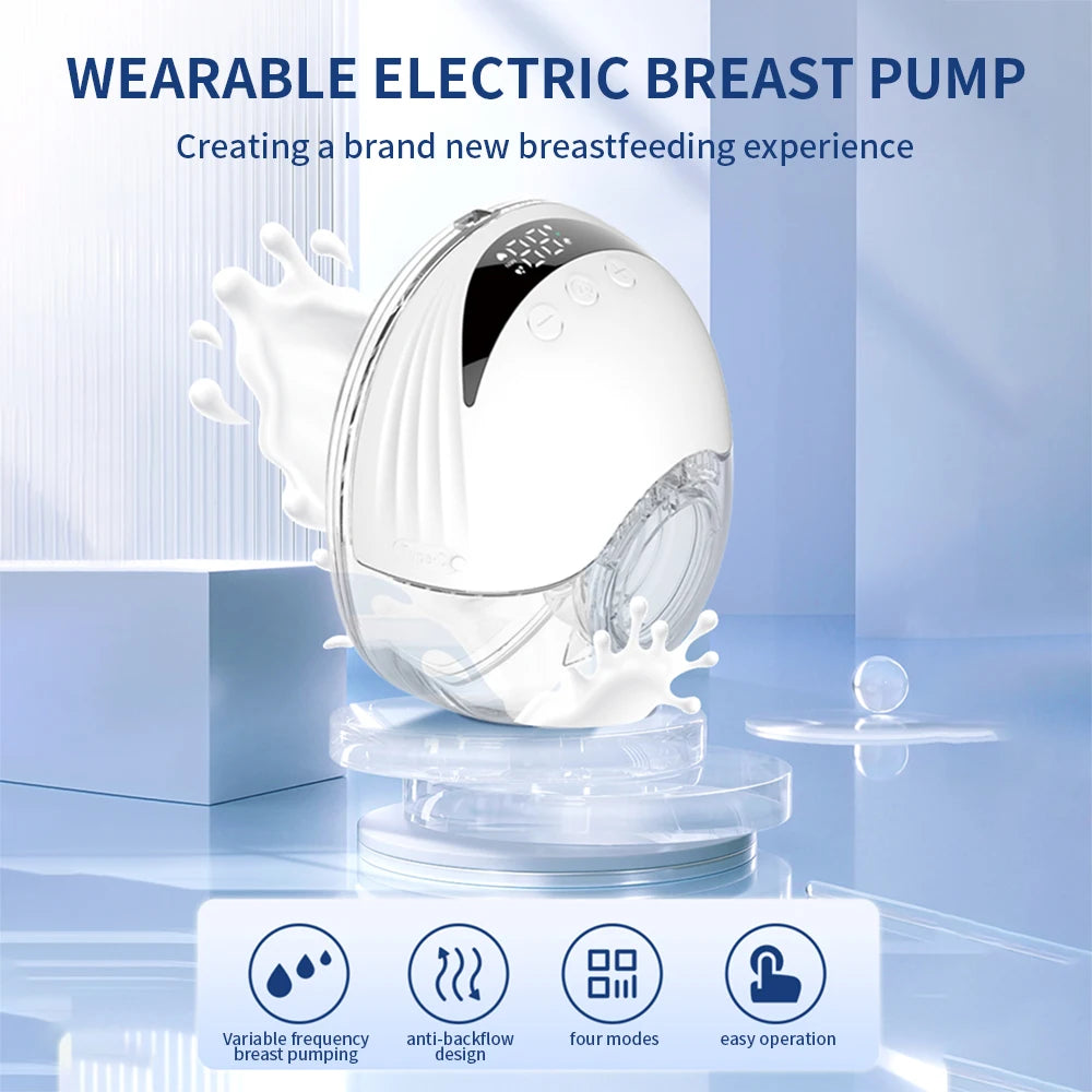 Portable Hands-Free Electric Breast Pump, LED Display